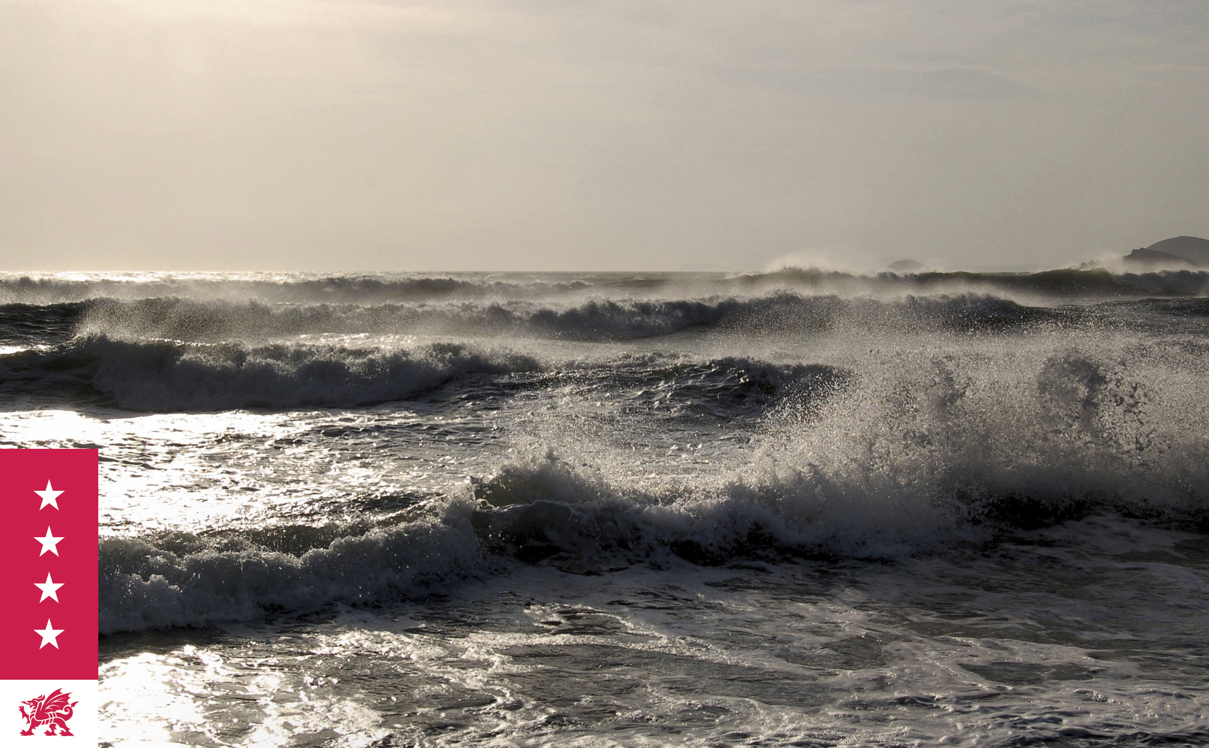 Wild waves around the coast Pembrokeshire National Coast Park
